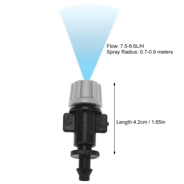 Tête De Pulvérisation à 3 Trous En Cuivre G 1/2 - Pour Arrosage Jardin, Brumisation - Débit 100-800 L/H