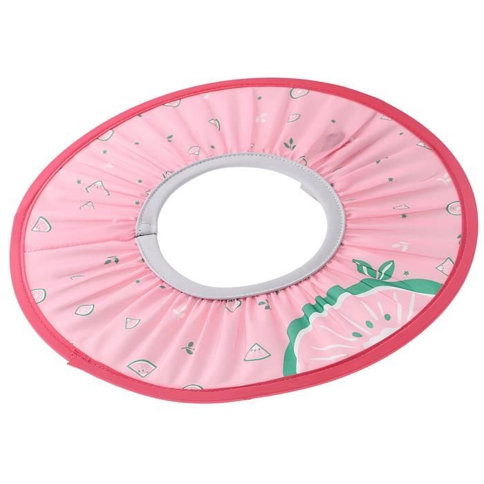 Bonnet De Bain Bébé Réglable - Protège Yeux Et Oreilles Pendant Le Shampoing, Design Couronne Cartoon - 2