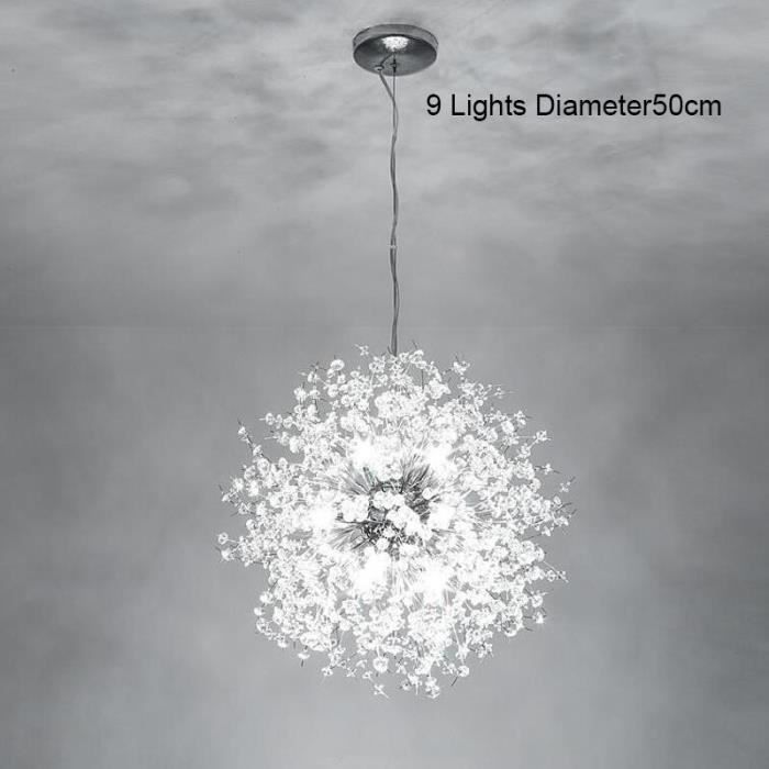 Suspension LED Moderne En Forme De Pissenlit - Lumière Réglable En Hauteur - Doré - ⌀40cm - Pour Salon Ou Chambre