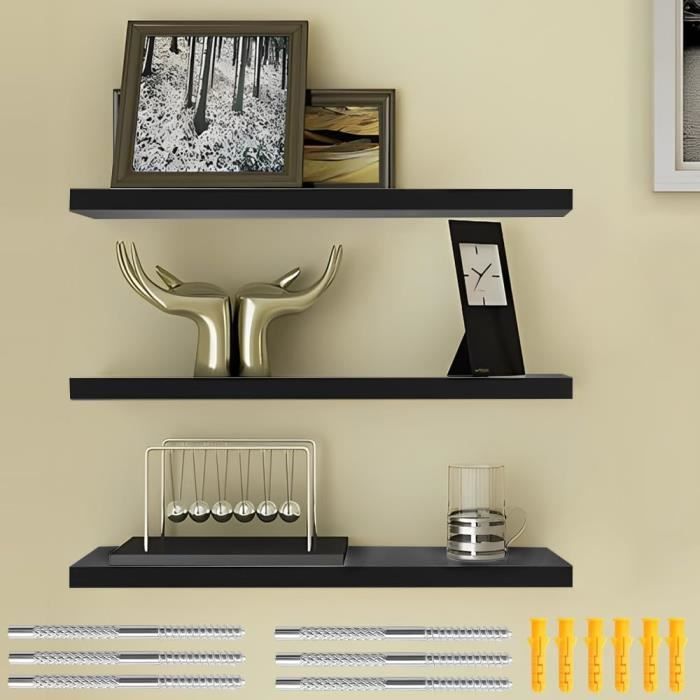 Etagere Murale Blanche 2 Pièces Étagère Flottante Blanche Etagere Sans