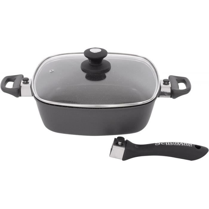 JJA 111011 Sauté Pan With Forged Lid And Stone Coating Aluminium 28 Cm