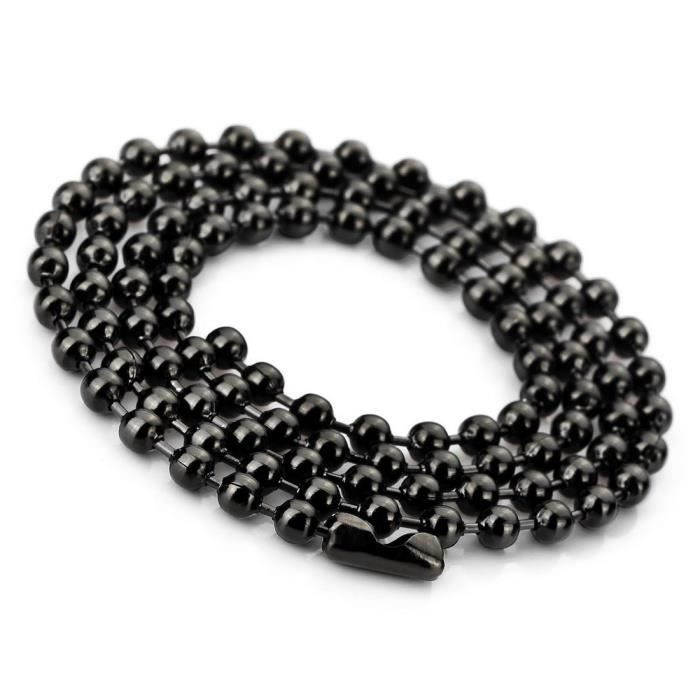 30" Lot fashion perle boule chaîne en acier inoxydable collier 6 mm 30" Lot fashion perle boule chaîne en acier inoxydable collier 6 mm