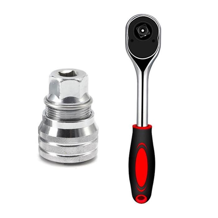 Set De 4 Clés à Douille Universelles QWORK - 2 Douilles Ajustables 5-14mm Et 7-19mm Avec Adaptateurs 1/4 Et 3/8
