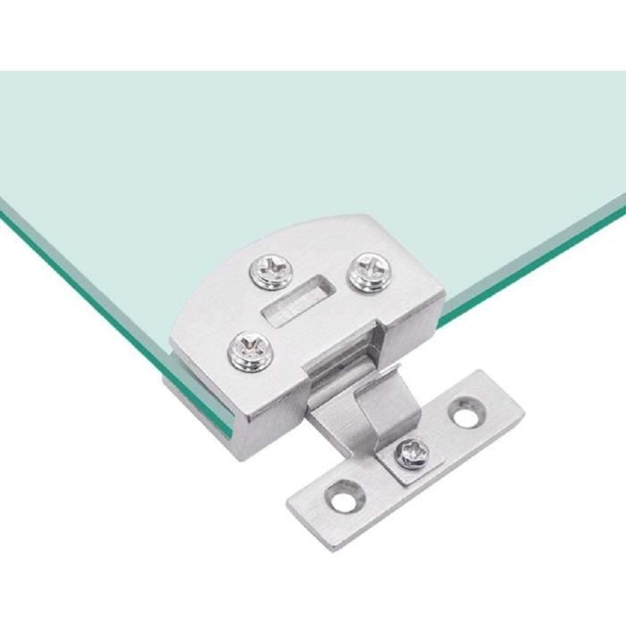 QUARKZMAN 10 Pcs Verre Charnière Joint, Douche Portes Charnière Caoutchouc Verre Charnière Remplacement Pcs Joint Verre Charnière Pour Verre Porte Placard Vitrine Armoire Porte, Blanc