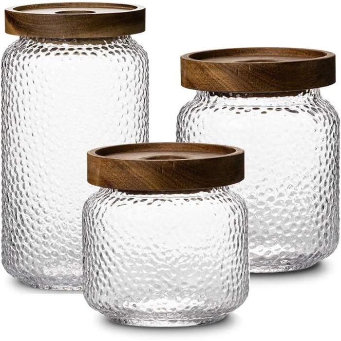 ComSaf 1240ml Bocaux De Verre Hermétique Bocal Bocaux Conserves Et Confitures Avec Liège Et