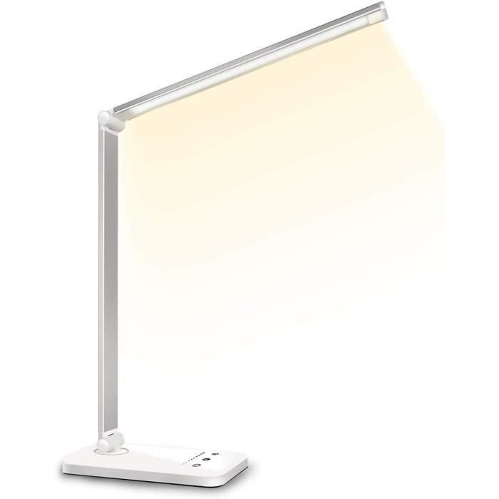 Lampe de bureau à led style chinois avec prise usb et intensité variable