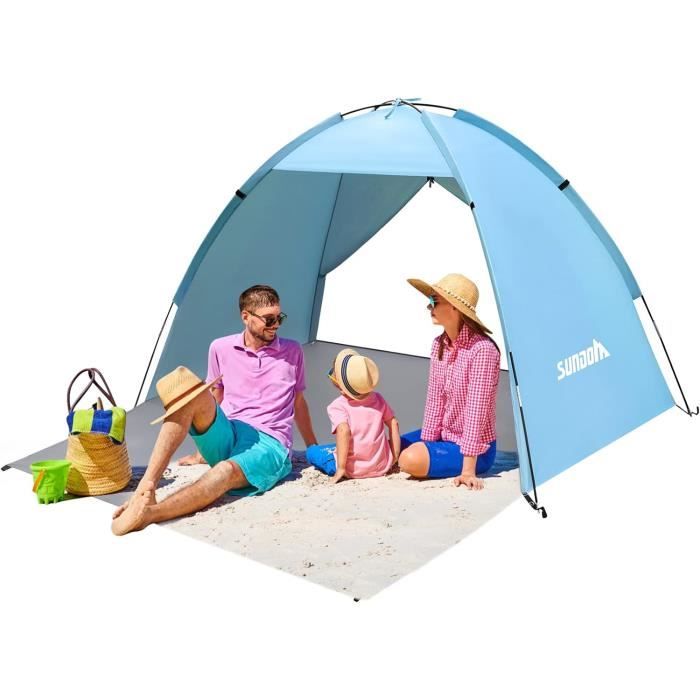 Tente De Plage UV 50+ Semptec – 3 Places – Protection Solaire