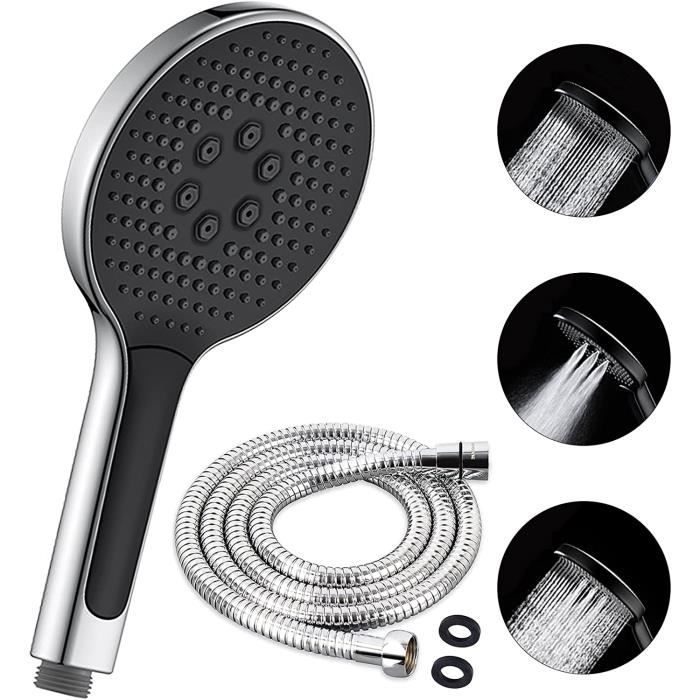 Pommeau De Douche Avec Tuyau 2M Et Support,Douchette Haute Pression à 5