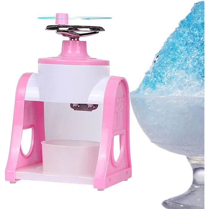 Machine À Glace Rasée, Machine Manuelle À Cônes À Neige For Fruits Avec Manivelle-Lames En Acier