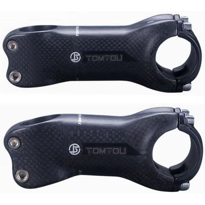 Tige VTT M6 en fibre de carbone, tige de vélo légère, diamètre du tube de tête 28.6mm, diamètre du guidon 31.8mm, accessoires de vélo  18