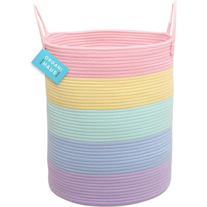 Clastyle Grand panier à linge avec couvercle pour chambre d'enfant, motif astronaute, fusée cosmique, 63 L, bleu, 40 x 50 cm Clastyle Grand panier à linge avec couvercle pour chambre d'enfant, motif astronaute, fusée cosmique, 63 L, bleu, 40 x 50 cm