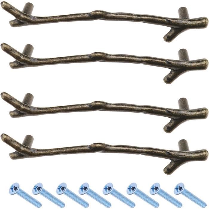 10 Pendentifs Monture Griffe Branche En Laiton Argenté - 30x29.5mm, Réglable, Pour DIY Bijoux, Résine, Pierres - 3