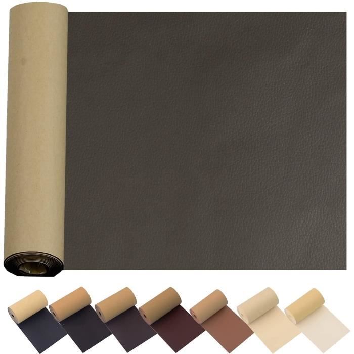 Kit de réparation auto-adhésif pour cuir de canapé 43 x 140 cm pour canapé siège de voiture meubles chaise veste chaussures tissu