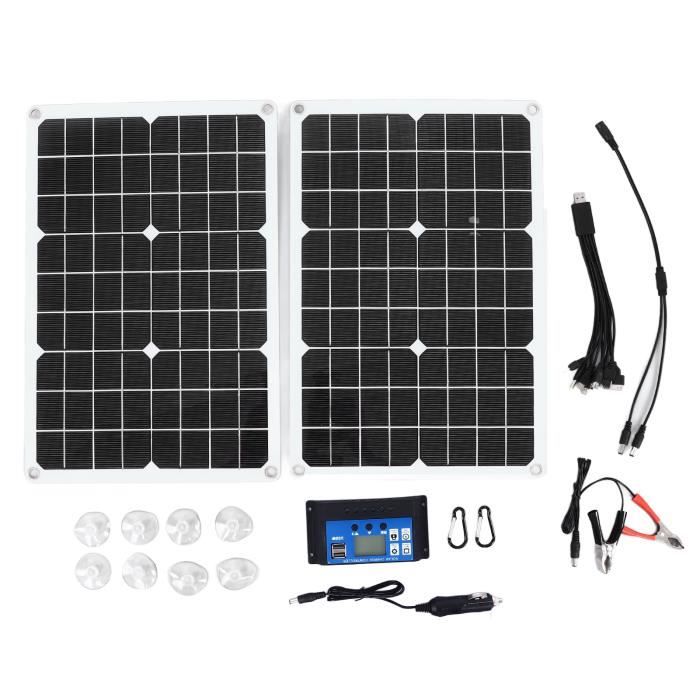 Panneau Solaire 5V 60mA 68x36mm - Compact, Haute Efficacité, Pour Camping, Randonnée, Charge Appareils