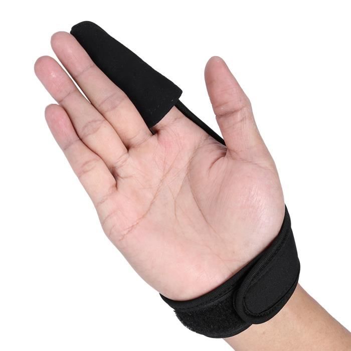 Vvikizy Gants de pêche à un doigt noir confortable à bande élastique unisexe protège-doigts à Index unique pour la sport peche