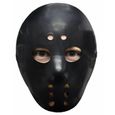 Masque de hockey sur glace Jason noir - GEHE - Costume Halloween Vendredi 13-1