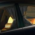 Rideau pare-soleil universel pour voiture, 2 pièces, pour fenêtre latérale de voiture S Black-1