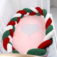 3M Tour de Lit Bébé Coussin Serpent Tressé Pare-chocs décoration de Noël Pour les Nouveau-nés lit Sommeil-1