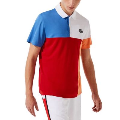 Polo bleu blanc rouge lacoste best sale