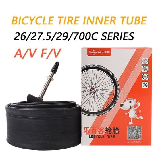 Pneu velo Chambre a air de velo en caoutchouc butyle Durable 1 piece 26 27.5 29 700C A V F V pour vtt Type 27.5x1.95 2.125 AV Cdiscount Sport