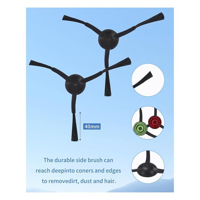 5 Pcs Chiffons De Nettoyage De Rechange Pour Aspirateur Robot Laresar Evol 3