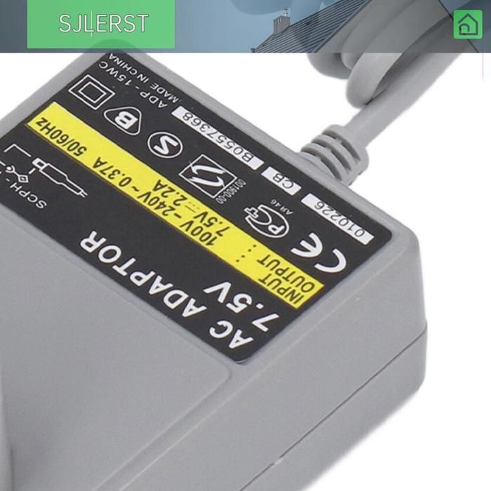 Sjlerst Adaptateur secteur pour console de jeu 7.5V AC Adapter For Game ...