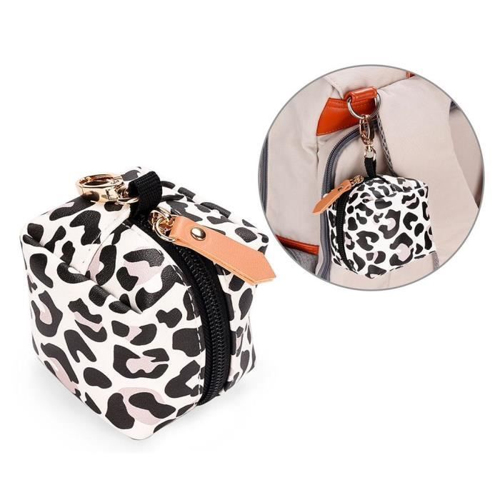 Pochette De Tétine Impermeable JINGLING - Sac Sucette Bébé Avec Boucle - Rangement PU
