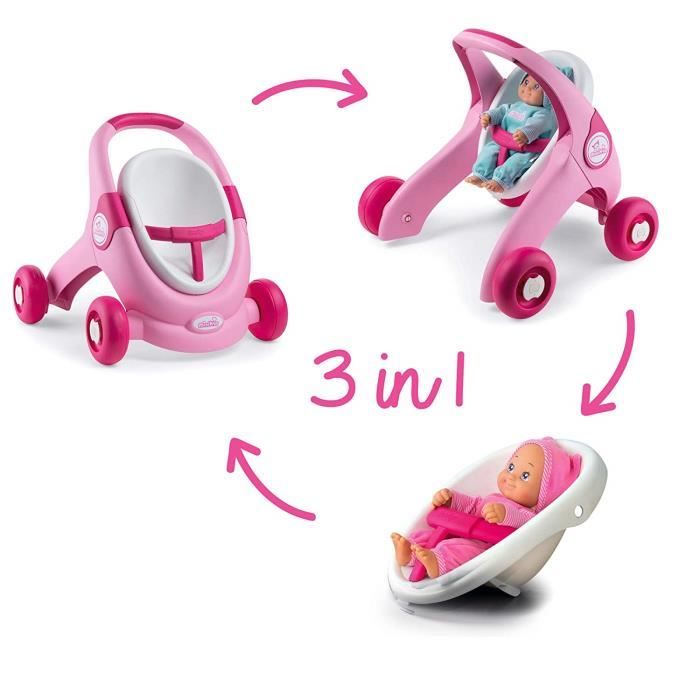 Smoby 210205 Baby Walker Poussette Trotteur pour Poupon