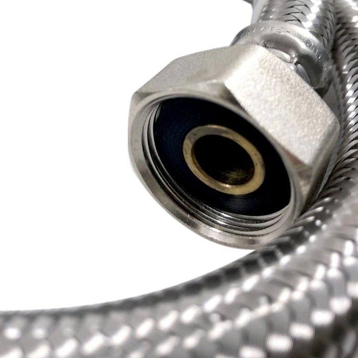 Tuyau Flexible Ondulé Acier Inox 304 – 3/4" 40 Cm, Robinet, Douche, Chauffe-Eau – Ultra Résistant