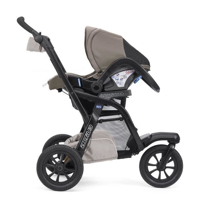 Chicco - Trio Activ3, Poussette Combinée 3 en 1 - Dove Grey - Multi Media  Magasin