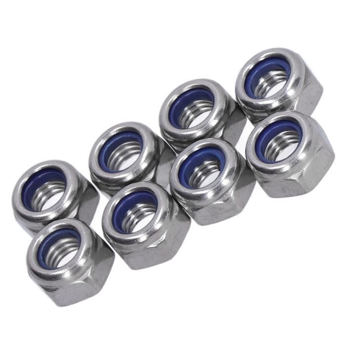 12 écrous De Blocage RC 4 Mm - Métal Avec Doublure Nylon - Pour Voiture Axial SCX10 1/10 - Antidérapant, Léger Et Résistant