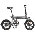 HIMO Z16 16 pouces pliant assistance électrique vélo cyclomoteur E-Bike gamme 80KM 10AH-Gris-2