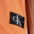 T-shirt Orange Homme Calvin Klein Jeans Badge Turn Up-2
