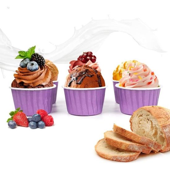 50 Pièces Moules À Cupcake Et Muffins Moule Muffins Papier Caissettes  Cupcake Mini Moule Jetable Pour Cupcake Muffin Mariage([u3111] - Cdiscount  Maison