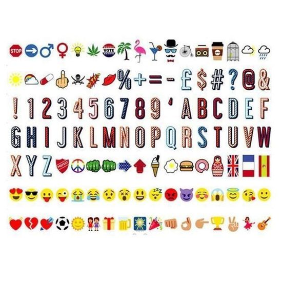 Boîte Lumineuse LED A4 Avec Télécommande – 16 Couleurs, 294 Lettres/emojis, Pour Décoration Et Messages - 5