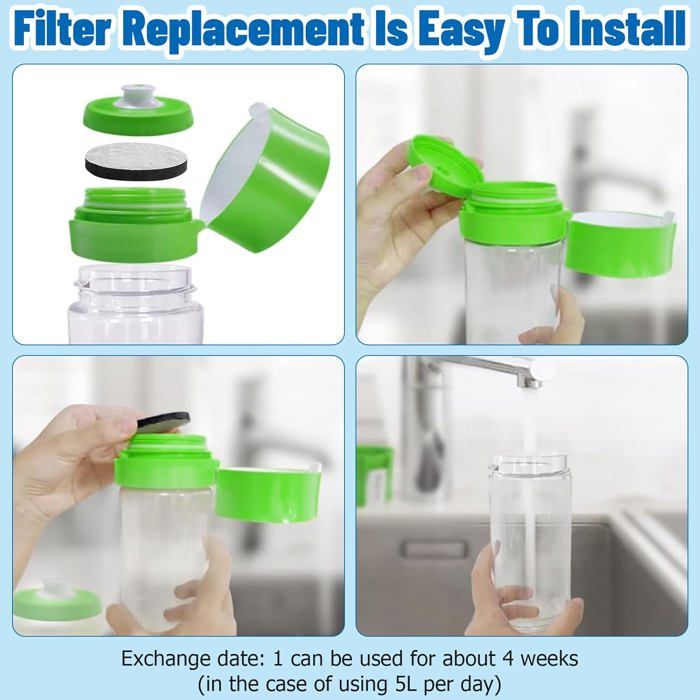 Lot De 6 Disques Filtrants Brita Fill & Go - Réduit Chlore Et Impuretés Eau