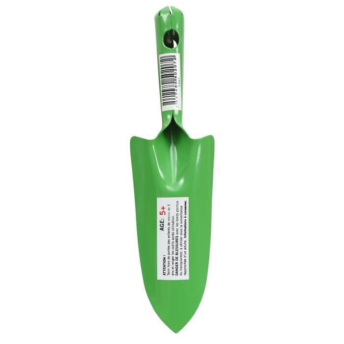 Transplantoir à Main Xclou – Mini Pelle De Jardin Solide En Acier, Manche Ergonomique Vert, 34 Cm – Idéal Plantation & Repiquage