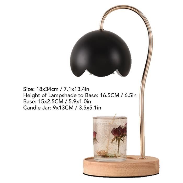 BEL-7590761819285-Veilleuse Lampe à cire fondue aromathérapie Aucun Bambou,  Métal