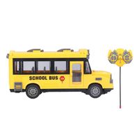 Bus Scolaire Télécommandé – Échelle 1:48, Mouvement Complet, Matériau ABS, Batterie Rechargeable, Jouet éducatif RC Pour Enfants