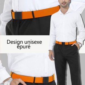 Ceinture Homme MGM Best Partner - Largeur 3.5 Cm, Marine, Taille 85, Système De Réglage Sans Trous