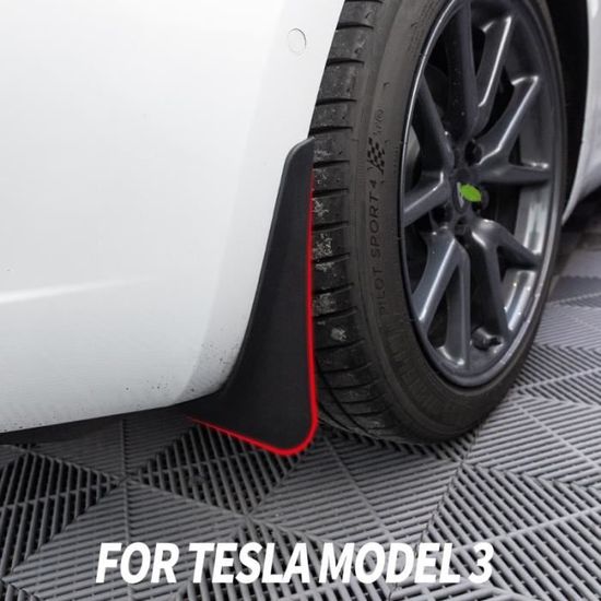 Bankaa Lot de 2 housses de garde-boue en carbone pour Tesla Model 3 X S 
