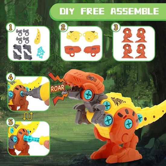 Dww-dinosaure Jouet Enfant 3 4 5 6 7 8 9 Ans,jeux Enfant 3-9 Ans Jurassic  World Dinosaure Cadeau Garcon 3-6 Ans Perceuse Enfant Jouet Enfant 4-9 Ans  G