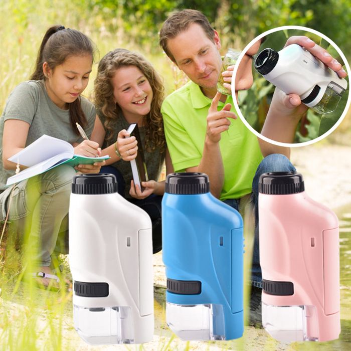 1 pièce Microscope numérique pour enfants, microscope portatif de poche mini, co