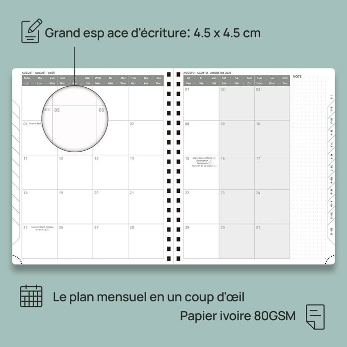 POPRUN 2026 Agenda (Tamaño Grande 26,5 X 21,5cm), Planificador 2026