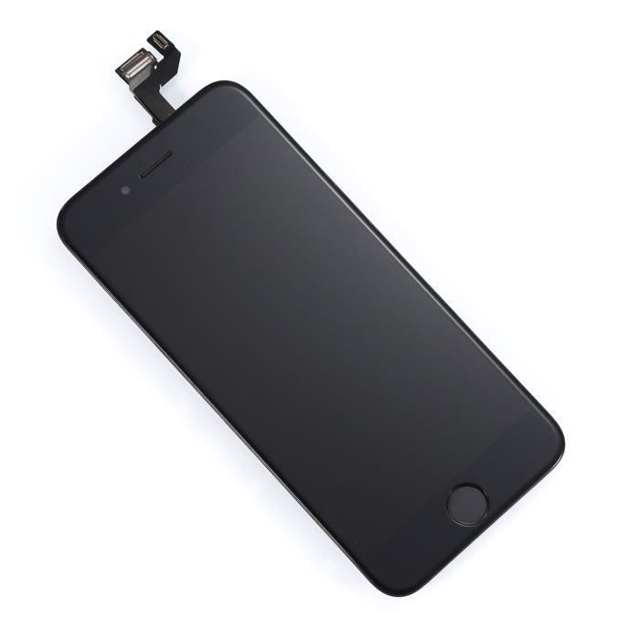Ecran Complet Noir iPhone 6 ( Caméra avant + Ecouteur + Bouton Home )