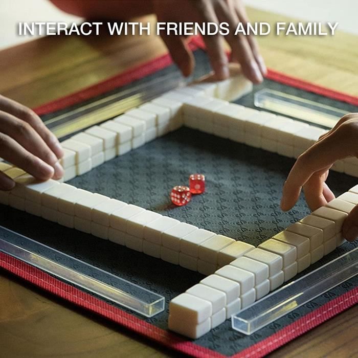 Waldspring Mahjong Mini Majong Speelstenenset, Camping Games, Majongstenen Spel 144 stenen, Traditioneel Chinees Mini Strategiespel, Gemakkelijk te dragen en geschikt voor Reizen