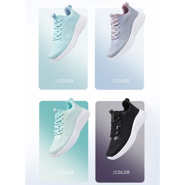 Chaussures Sport Femme Mesh Respirantes - Running Gym Fitness, Confortables Et Tendance