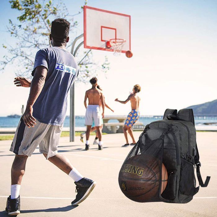 Filet à Balles Portable - Sac à Ballons Basketball/football, Avec Clip Pour Sac à Dos | 30x30cm