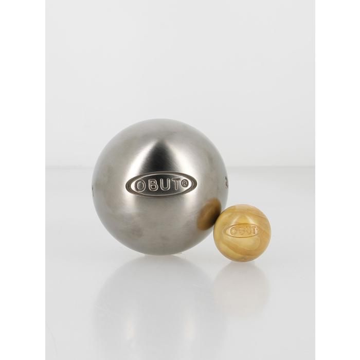 Obut Rcx 73 Jeu De 3 Boules Pétanque – 680g – Inox Satiné, Amorti+, Fabrication Française