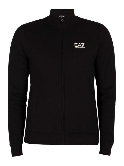 Survêtement EA7 Emporio Armani Homme - 100% Coton - Coupe Confortable Logo Poitrine - Noir